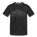 Hollywood, California Youth T-Shirt - Skyline Youth Hollywood Tee - black