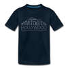 Hollywood, California Youth T-Shirt - Skyline Youth Hollywood Tee - deep navy