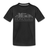 Honolulu, Hawaii Youth T-Shirt - Skyline Youth Honolulu Tee - black
