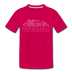 Honolulu, Hawaii Youth T-Shirt - Skyline Youth Honolulu Tee - dark pink