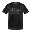 Honolulu, Hawaii Youth T-Shirt - Skyline Youth Honolulu Tee - charcoal gray