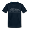 Honolulu, Hawaii Youth T-Shirt - Skyline Youth Honolulu Tee - deep navy