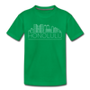 Honolulu, Hawaii Youth T-Shirt - Skyline Youth Honolulu Tee - kelly green