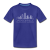Jacksonville, Florida Youth T-Shirt - Skyline Youth Jacksonville Tee - royal blue