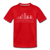 Jacksonville, Florida Youth T-Shirt - Skyline Youth Jacksonville Tee - red
