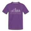Jacksonville, Florida Youth T-Shirt - Skyline Youth Jacksonville Tee - purple