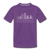 Jacksonville, Florida Youth T-Shirt - Skyline Youth Jacksonville Tee - purple