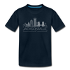 Jacksonville, Florida Youth T-Shirt - Skyline Youth Jacksonville Tee - deep navy