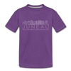 Juneau, Alaska Youth T-Shirt - Skyline Youth Juneau Tee - purple