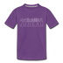 Juneau, Alaska Youth T-Shirt - Skyline Youth Juneau Tee - purple