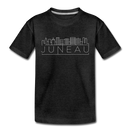 Juneau, Alaska Youth T-Shirt - Skyline Youth Juneau Tee - charcoal gray