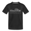 Kansas City, Missouri Youth T-Shirt - Skyline Youth Kansas City Tee - black