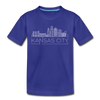 Kansas City, Missouri Youth T-Shirt - Skyline Youth Kansas City Tee - royal blue