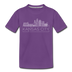 Kansas City, Missouri Youth T-Shirt - Skyline Youth Kansas City Tee - purple
