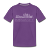 Kansas City, Missouri Youth T-Shirt - Skyline Youth Kansas City Tee - purple