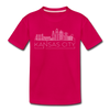 Kansas City, Missouri Youth T-Shirt - Skyline Youth Kansas City Tee - dark pink