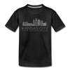 Kansas City, Missouri Youth T-Shirt - Skyline Youth Kansas City Tee - charcoal gray