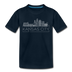 Kansas City, Missouri Youth T-Shirt - Skyline Youth Kansas City Tee - deep navy