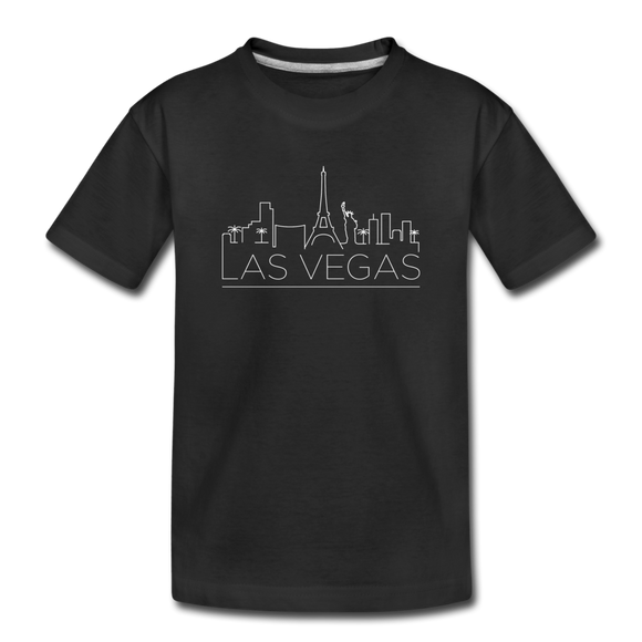 Las Vegas, Nevada Youth T-Shirt - Skyline Youth Las Vegas Tee - black