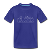 Las Vegas, Nevada Youth T-Shirt - Skyline Youth Las Vegas Tee - royal blue