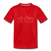 Las Vegas, Nevada Youth T-Shirt - Skyline Youth Las Vegas Tee - red