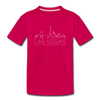 Las Vegas, Nevada Youth T-Shirt - Skyline Youth Las Vegas Tee - dark pink