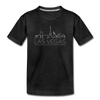 Las Vegas, Nevada Youth T-Shirt - Skyline Youth Las Vegas Tee - charcoal gray