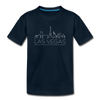 Las Vegas, Nevada Youth T-Shirt - Skyline Youth Las Vegas Tee - deep navy