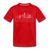Louisville, Kentucky Youth T-Shirt - Skyline Youth Louisville Tee - red
