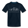 Louisville, Kentucky Youth T-Shirt - Skyline Youth Louisville Tee - deep navy