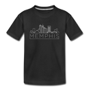 Memphis, Tennessee Youth T-Shirt - Skyline Youth Memphis Tee - black