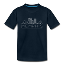 Memphis, Tennessee Youth T-Shirt - Skyline Youth Memphis Tee - deep navy
