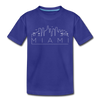 Miami, Florida Youth T-Shirt - Skyline Youth Miami Tee - royal blue