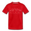 Miami, Florida Youth T-Shirt - Skyline Youth Miami Tee - red