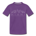 Miami, Florida Youth T-Shirt - Skyline Youth Miami Tee - purple