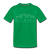 Miami, Florida Youth T-Shirt - Skyline Youth Miami Tee - kelly green