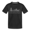 Milwaukee, Wisconsin Youth T-Shirt - Skyline Youth Milwaukee Tee - black