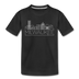 Milwaukee, Wisconsin Youth T-Shirt - Skyline Youth Milwaukee Tee - black