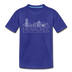 Milwaukee, Wisconsin Youth T-Shirt - Skyline Youth Milwaukee Tee - royal blue