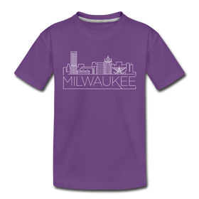 Milwaukee, Wisconsin Youth T-Shirt - Skyline Youth Milwaukee Tee
