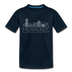 Milwaukee, Wisconsin Youth T-Shirt - Skyline Youth Milwaukee Tee - deep navy
