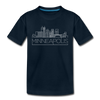 Minneapolis, Minnesota Youth T-Shirt - Skyline Youth Minneapolis Tee - deep navy