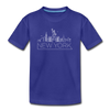New York Youth T-Shirt - Skyline Youth New York Tee - royal blue