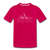 New York Youth T-Shirt - Skyline Youth New York Tee - dark pink