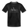 New York Youth T-Shirt - Skyline Youth New York Tee - charcoal gray