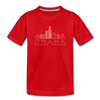 Omaha, Nebraska Youth T-Shirt - Skyline Youth Omaha Tee - red
