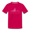 Omaha, Nebraska Youth T-Shirt - Skyline Youth Omaha Tee - dark pink