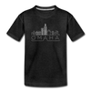 Omaha, Nebraska Youth T-Shirt - Skyline Youth Omaha Tee - charcoal gray