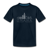 Omaha, Nebraska Youth T-Shirt - Skyline Youth Omaha Tee - deep navy