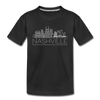 Nashville, Tennessee Youth T-Shirt - Skyline Youth Nashville Tee - black